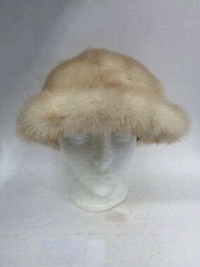 REFURBISHED NEW PEARL MINK FUR HAT CAP MEN MAN WOMAN WOMEN SIZE ALL